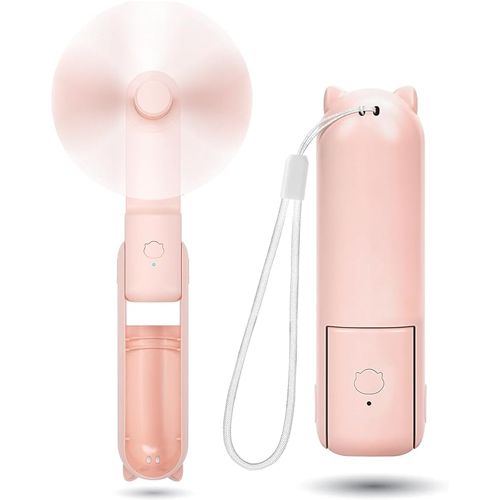 Portable Mini Fan Foldable Handheld Fan for Women Travel Outdoor