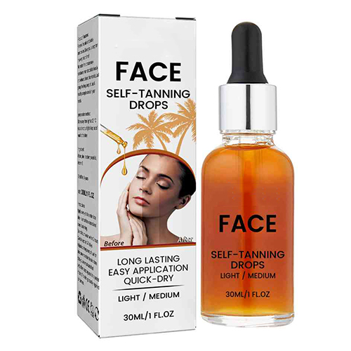 The Face Illuminating Self-Tanning Drops Light Medium 30ml