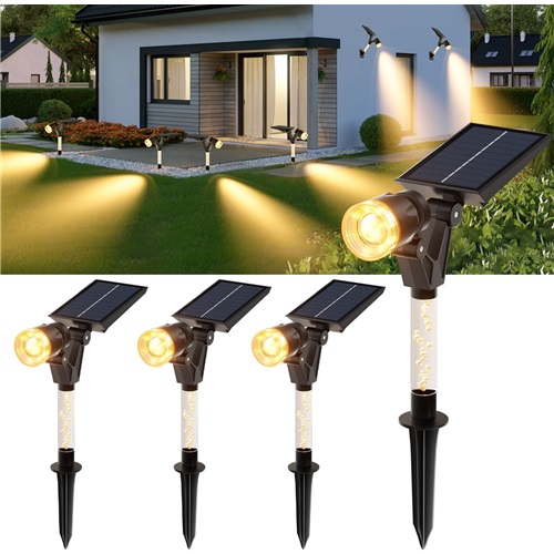 Spot Light Outdoor Dimmable 3 Modes 1500mAh Adjustable Panel And Lamp Head For Garden Wall Landscape