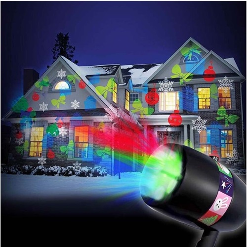 Christmas Projector Light 12 Slides Remote Control