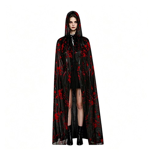 Blood Stained Cape Apron Stockings Halloween Cosplay Set Adults Kids