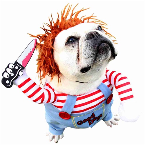 Deadly Doll Pet Costume Halloween Dog Clothes
