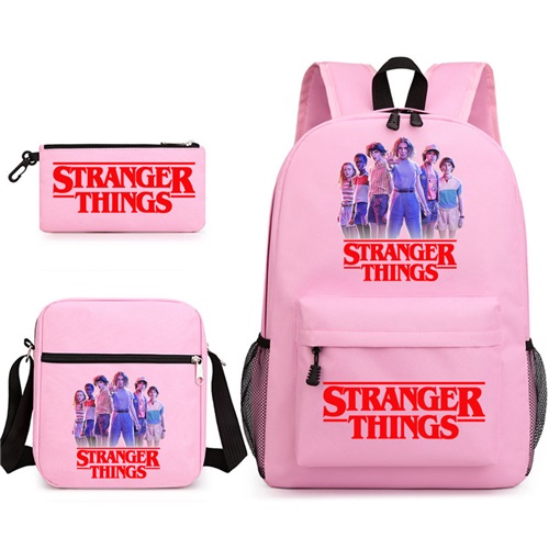 Stranger Things 3 Piece Backpack Set Kids School Bag