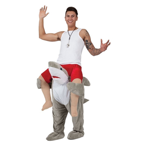Ride On Mascot Costume Carry Me Fake Leg Adult Halloween Party