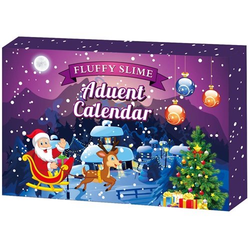 Slime Advent Calendar 24 Days DIY Crystal Mud Kit Christmas Countdown Toy Set