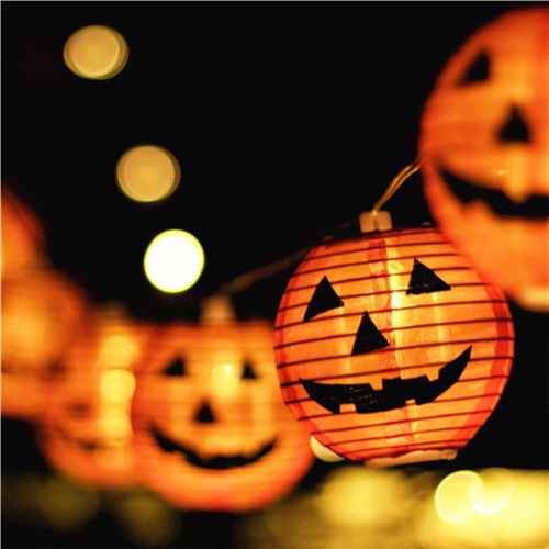 DIY Halloween Pumpkin Lantern String Lights 10 LED 2.5m Indoor Outdoor