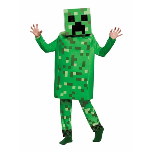 Kids Green World Cosplay Suit Halloween Party Family Game Outfit