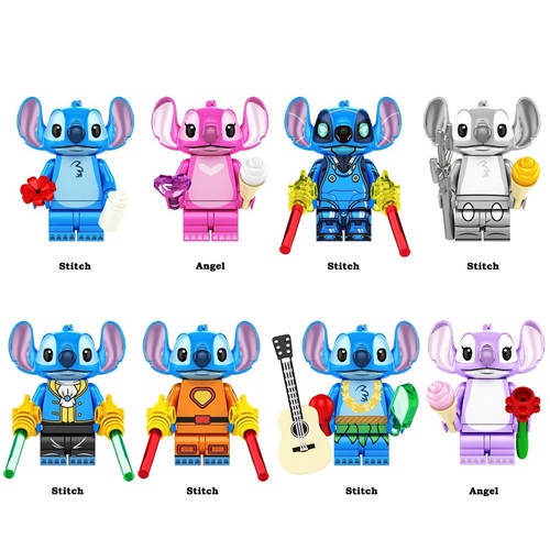 Lilo & Stitch Building Blocks 8Pcs Mini Figure Set Compatible Bricks
