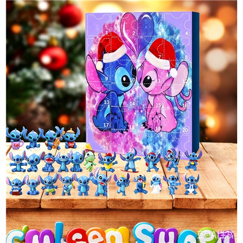 Stitch Advent Calendar 24 Days Christmas Countdown Figure Set