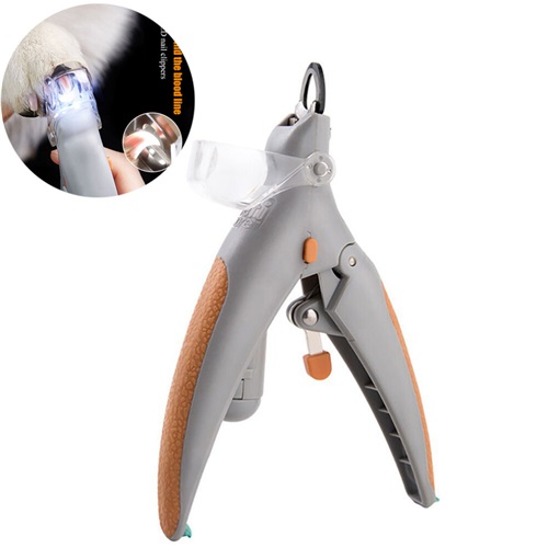 LED Pet Nail Trimmer with Magnifier and Nail Catcher for Dogs Cats
