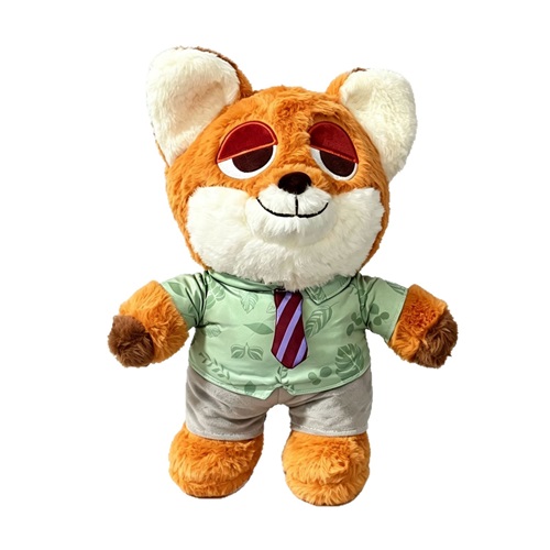 Nick Wilde Plush Toy 30cm Zootopia Fox Stuffed Animal Soft Doll for Kids Gift 