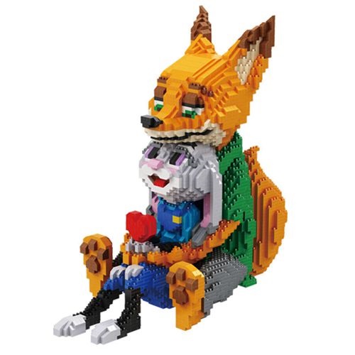 Zootopia Mini Building Blocks Set Judy Nick Fox Rabbit Anime Figures Compatible Bricks