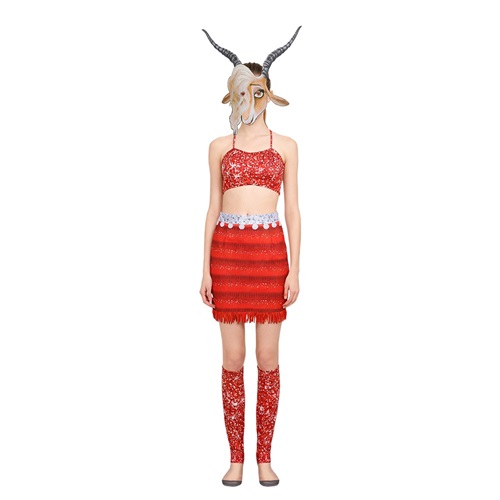 Gazelle Costume Zootopia Red Dress for Girls Halloween Party Stage Performance 