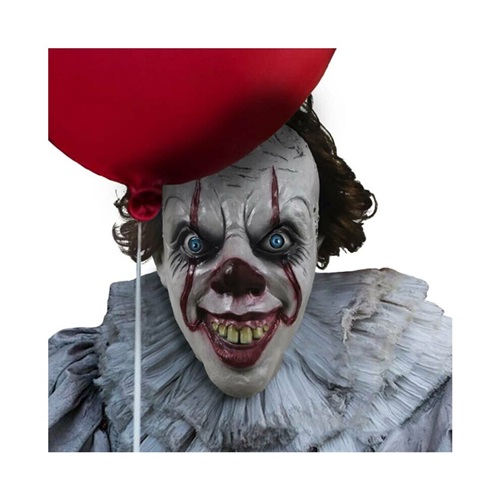 Scary Horror Clown Latex Mask Red Hair Adult Halloween Evil Killer Fancy Dress Prop