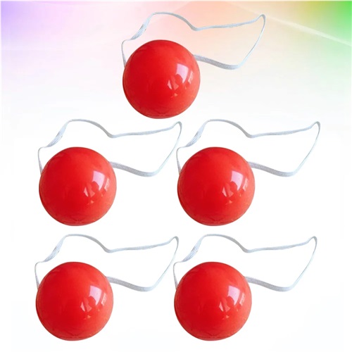 LED Light Up Clown Nose Red Flashing Halloween Cosplay Party Prop for Kids and Adults