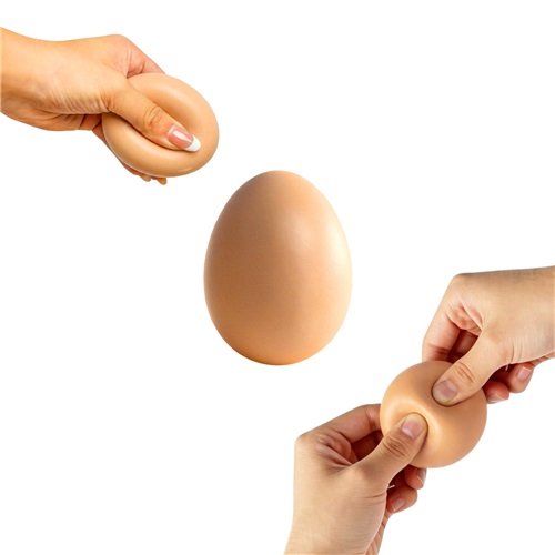 Simulated Egg Squeeze Toy Soft Texture Stress Relief Portable Calming Fidget for Daily Use