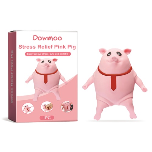 Pink Pig Squeeze Toy Cartoon Cute Stress Relief Squeeze Vent Toy