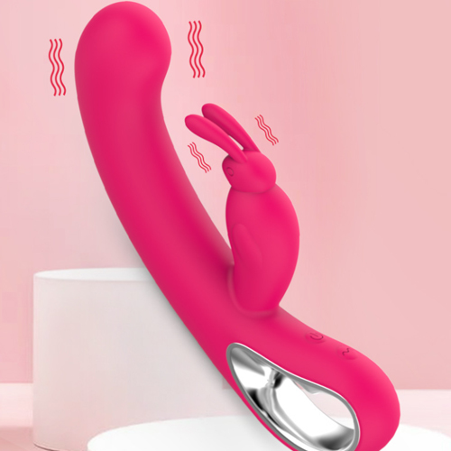 Rechargeable Rabbit Vibrators Sex Toy G spot Massager Realistic Dildo