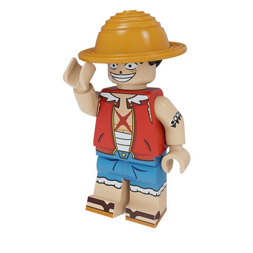 One Piece Mini Action Figure Building Kit Anime Character Model Bricks for Fans Collectors