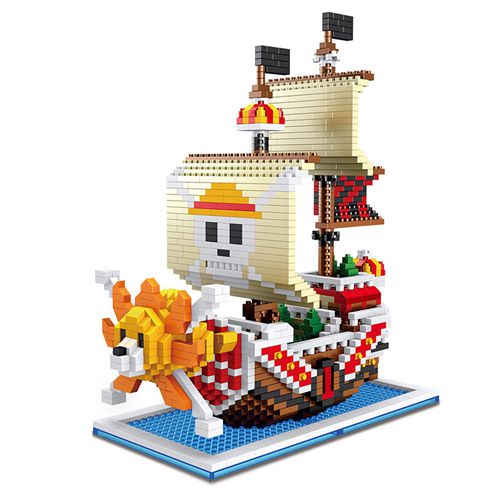 One Piece Thousand Sunny Building Blocks Puzzle Figures Toys