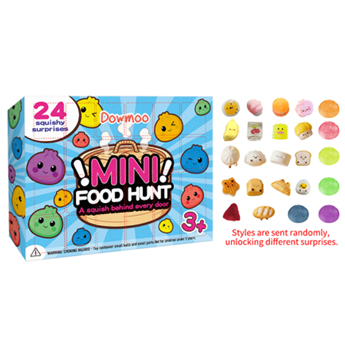 Squeeze Toy Christmas Advent Calendars Blind Box Rubber Creative Gift