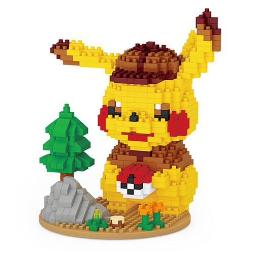 Pikachu Mini Building Blocks Diamond Micro Bricks Set Anime Figure Toy Gift for Children