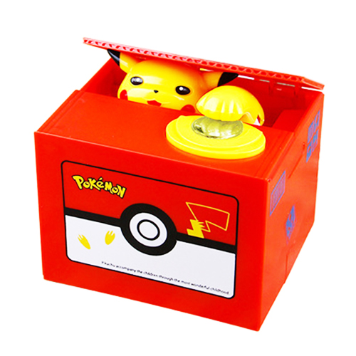 Electronic Pikachu Money Box with Music Coin Bank Gift for Anime Fans