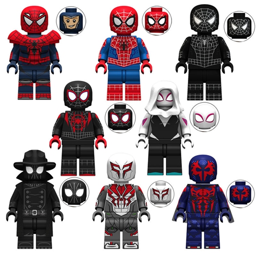 Spider Man Mini Building Blocks Collectible Figures Compatible Bricks Gift for Kids and Fans 8Pcs