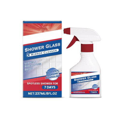 Bathroom Shower Glass Cleaner Limescale and Soap Scum Remover for Mirror Tile Daily Cleaning