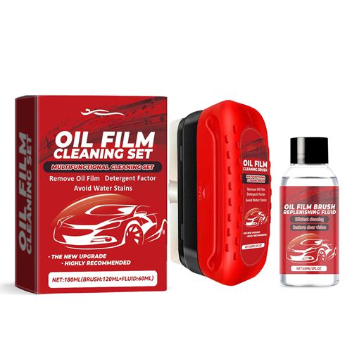Car Window Glass Cleaner Set with Brush Rainproof Decontamination for Windshield and Side Windows