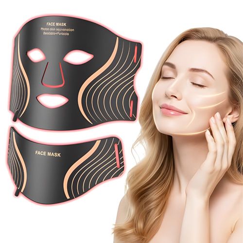 LED Face Mask 7 Colors Photon Red Light Therapy Facial Mask for Anti-Aging