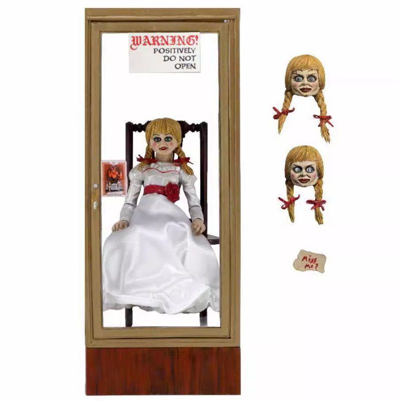 Horror Movie Universe Annabelle Doll Action Figure Collectible Model for Adult Display and Decoration