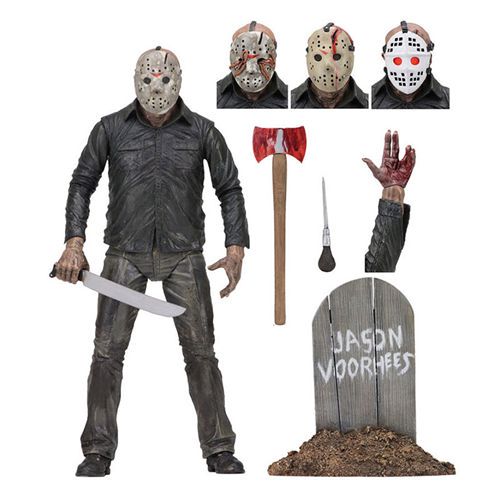 Friday the 13th Part 3 Jason Voorhees 7 Inch Action Figure with Interchangeable Heads and Accessories