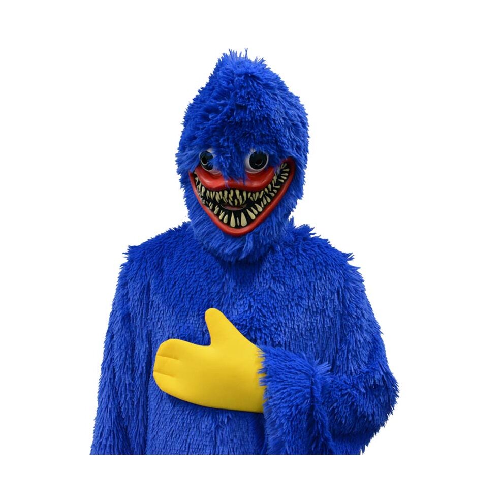 Huggy Wuggy Poppy Playtime Cosplay Costume Set with Mask and Jumpsuit for Halloween and Party Events