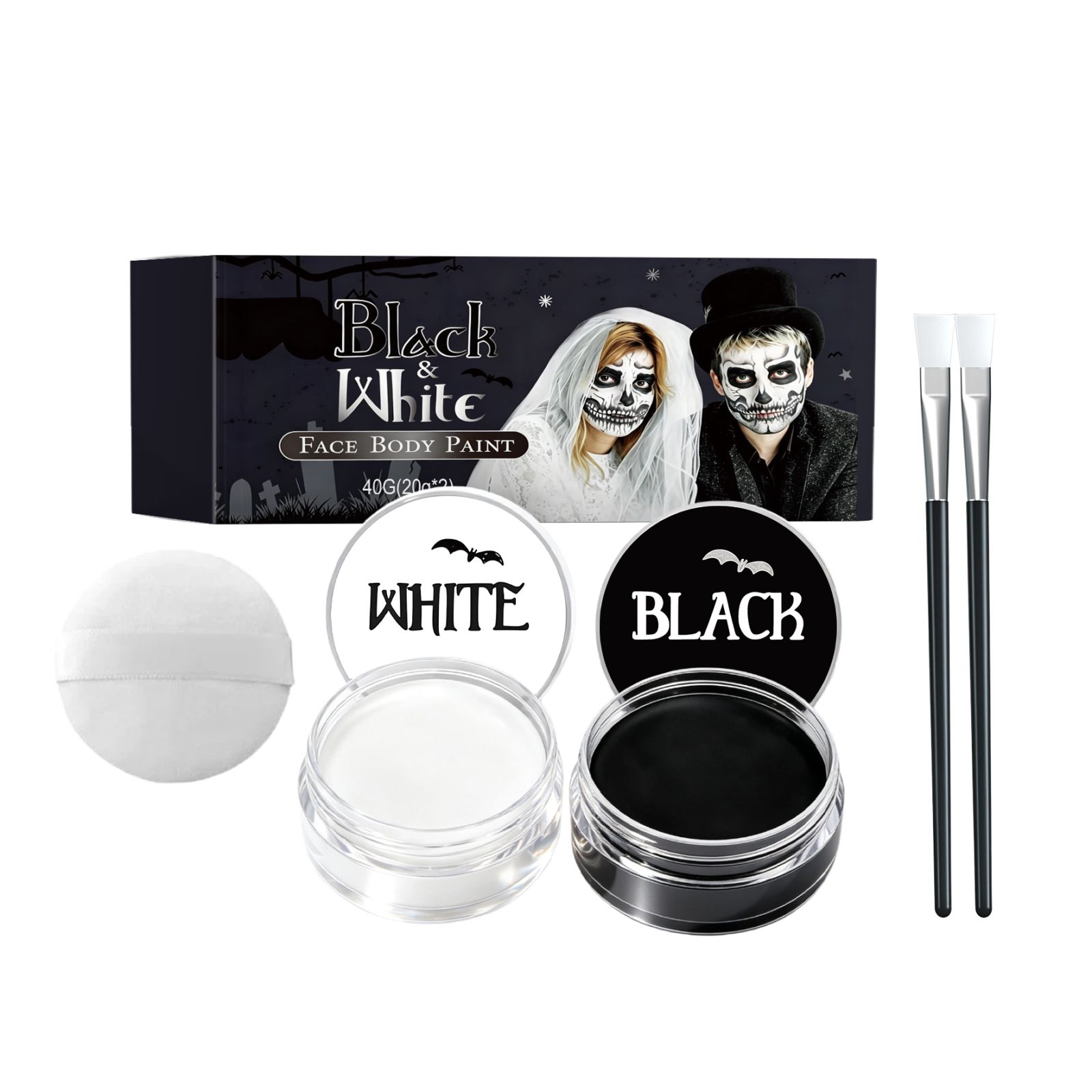 Halloween Vampire and Clown Body Paint Kit for Party Stage and Cosplay MakeupHalloween Vampire and Clown Body Paint Kit for Party Stage and Cosplay Makeup