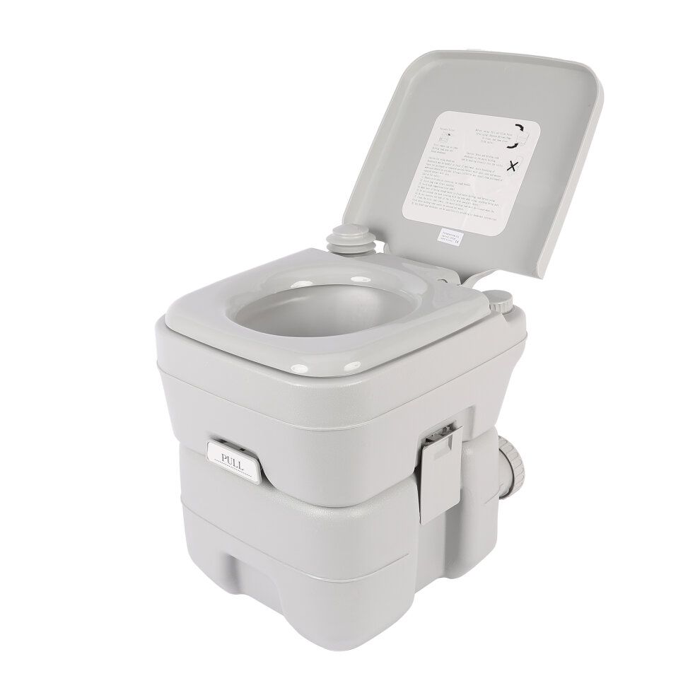 20L Portable Camping Toilet with Full-Size Seat for Travel Boating and Off-Grid Use
