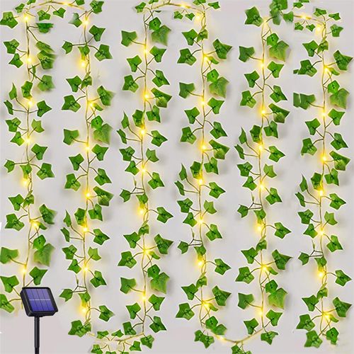 Solar String Lights 10M 100LED Ivy Artificial Vines Fairy Lights Outdoor Decor