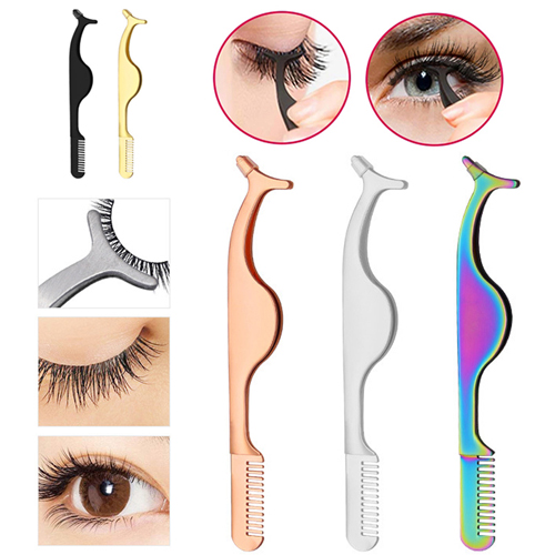 False Eyelash Tweezers Clips Eyelash Tools