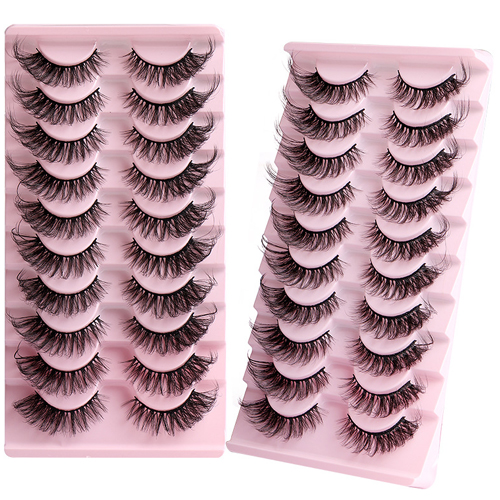 Natural Mink Eyelashes Fake Lashes 10 Pairs