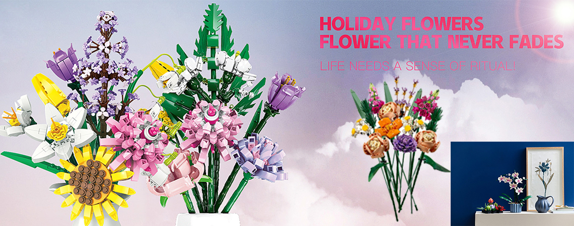 Flowers Bouquet Building Set That Last Forever: Perfect Gifts for Women