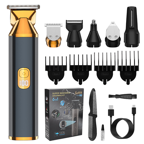6 in 1 Beard Trimmer Electric Razor Set Hair Clipper Electric Trimmer