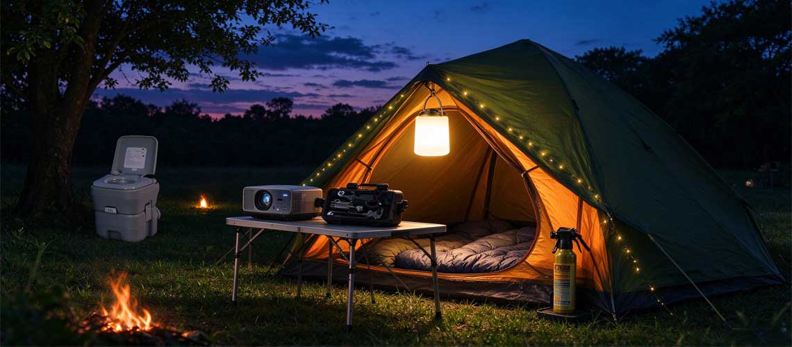 Camping Essentials – Portable Toilets, Lanterns, Sleeping Bags & More