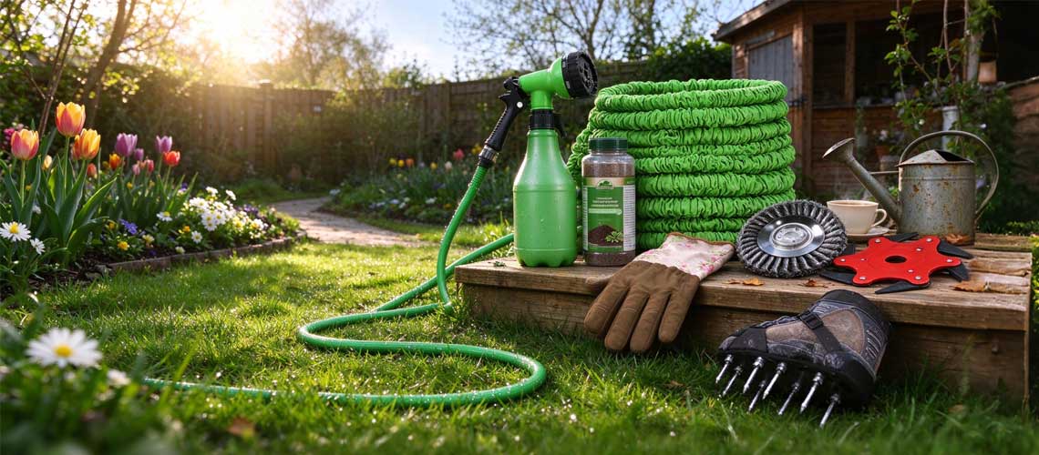 Garden Care Essentials – Lawn Sprays, Hose Guns, Mower Heads & Gloves