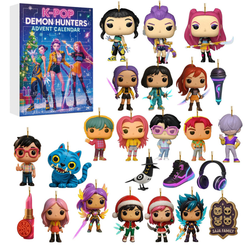 Christmas Kpop Demon Hunting Advent Calendar 24pcs Xmas Countdown Gifts Toys