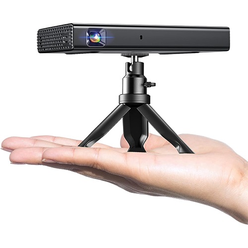 Mini DLP Projector 500 ANSI 5G Wi-Fi Bluetooth Portable Rechargeable